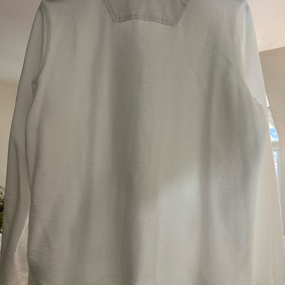 L.L. Bean Women’s White Zip-Up Sweater - Picture 3 of 6